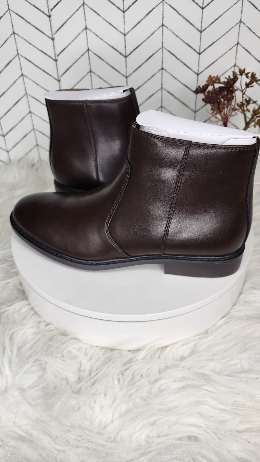 Alfani Men's Liam Side-Zip Boots, Espresso - Size 11.5 - Thumbnail 8