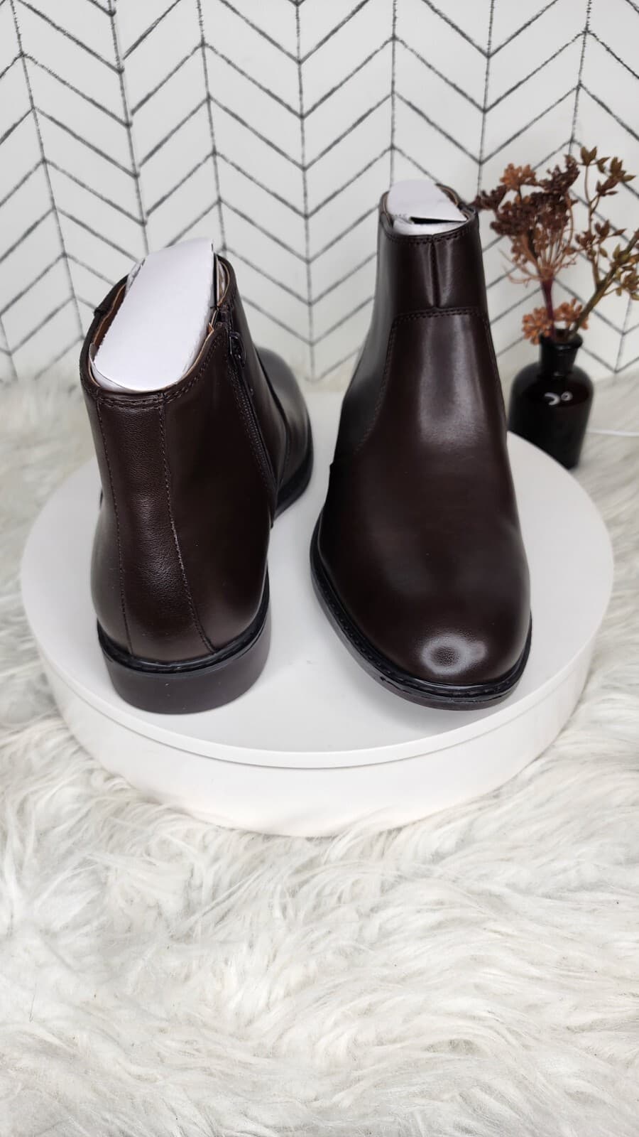 Alfani Men's Liam Side-Zip Boots, Espresso - Size 11.5 - Thumbnail 7