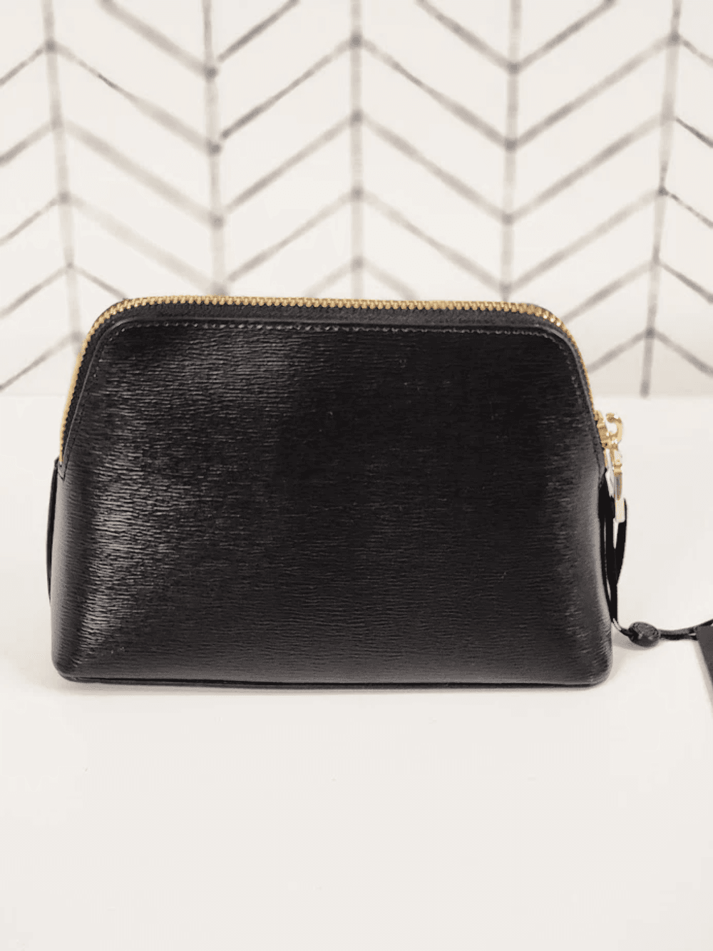 DKNY Bryant Leather Cosmetic Pouch - Thumbnail 4