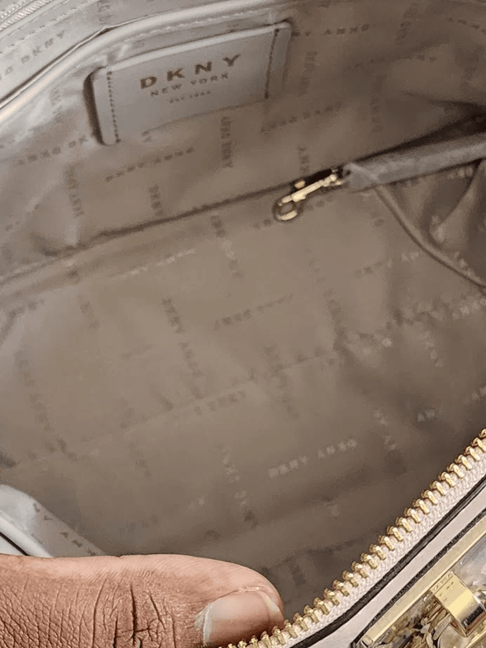 DKNY Elissa Top Zip Pebble Leather Satchel - Thumbnail 3