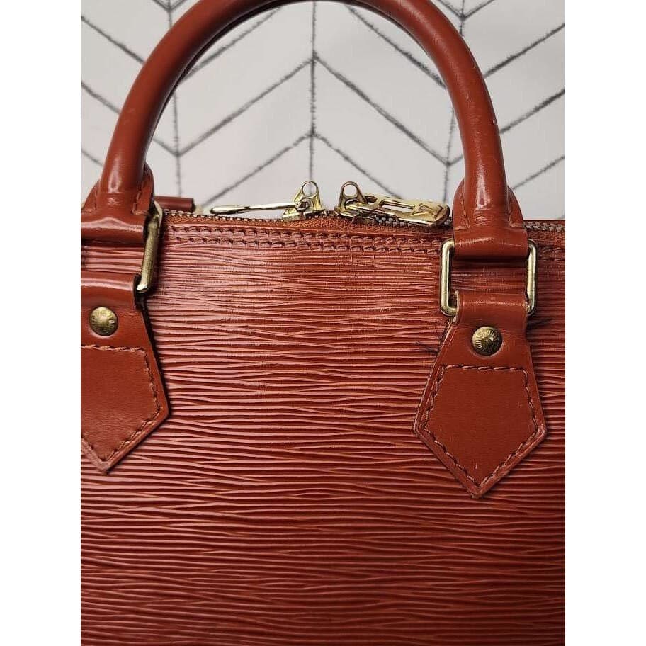 Authentic Louis Vuitton Alma Brown Epi Handbag – Pre-Owned Luxury - Thumbnail 12
