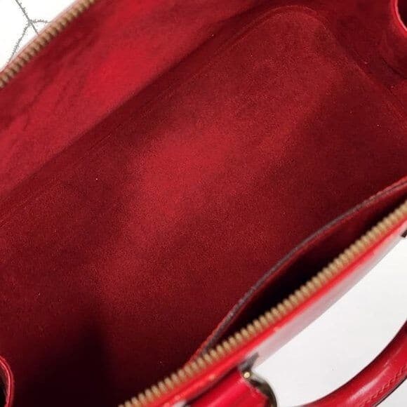 Authentic Louis Vuitton Alma Epi Red Leather Handbag – Pre-Owned Luxury - Thumbnail 2