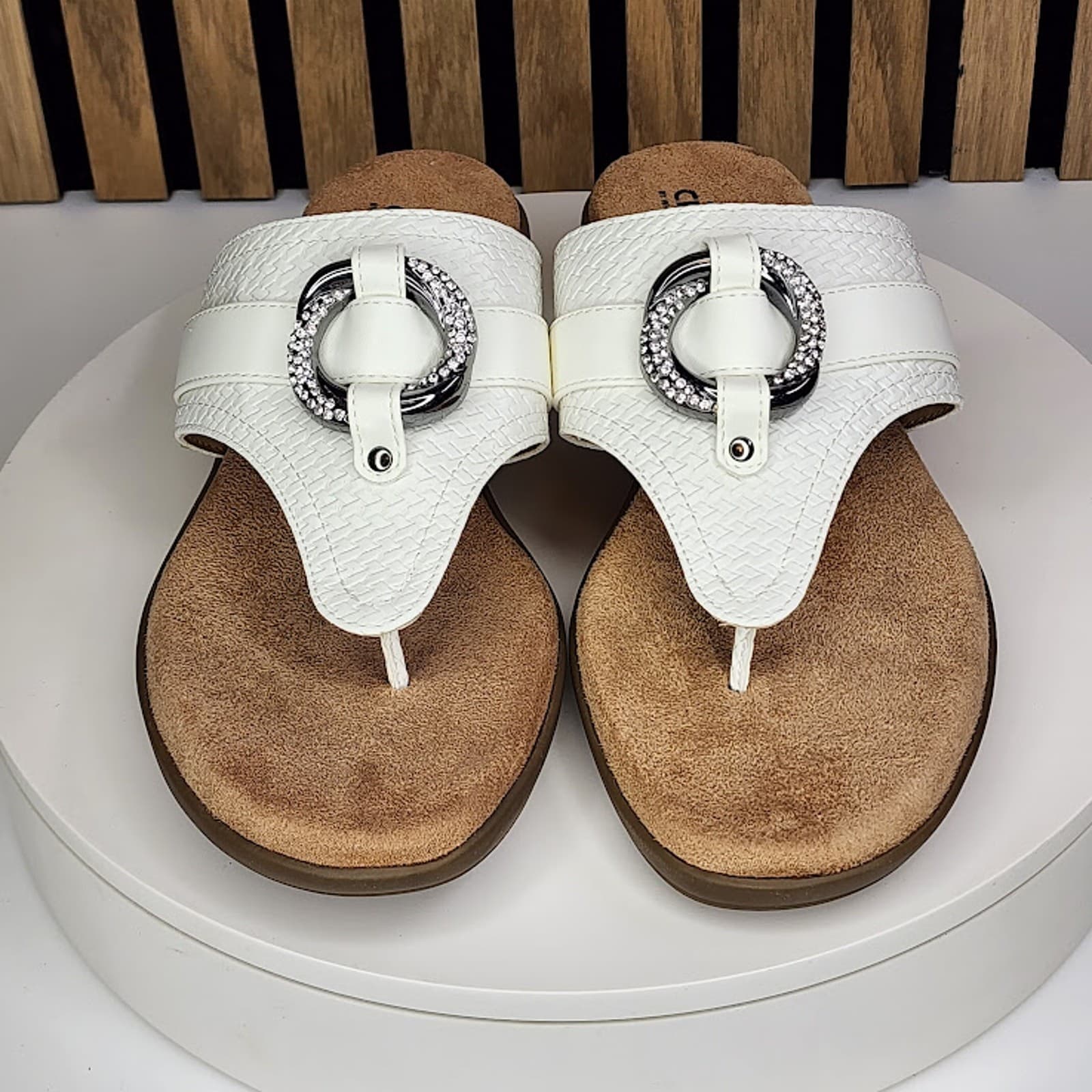 NEW - Cliffs Benedict Women’s Thong Comfort Sandals Casual Wedges - Size 10 - Thumbnail 6