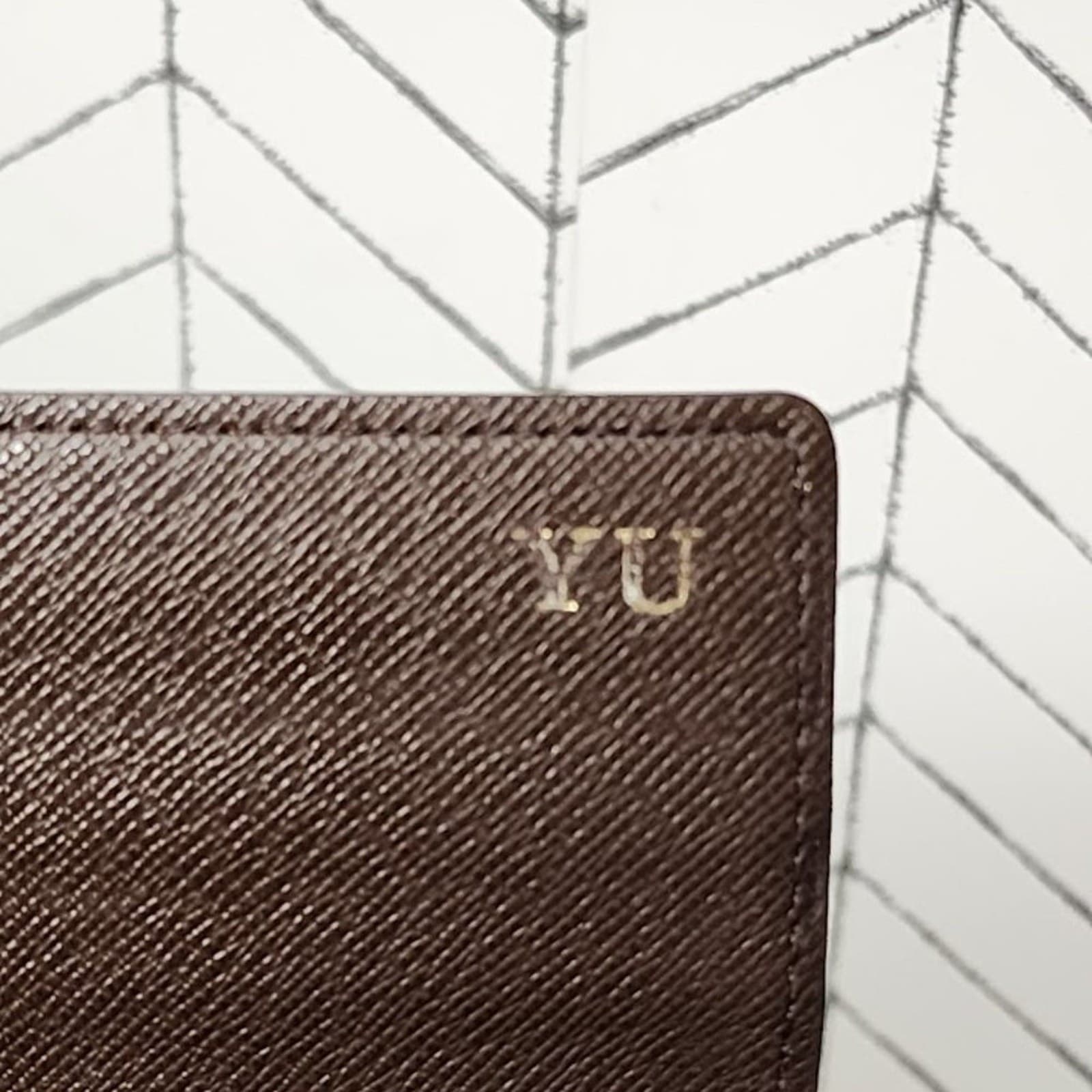 Authentic Louis Vuitton Damier Ebene Portefeuille Sarah Long Bifold Wallet - Thumbnail 8