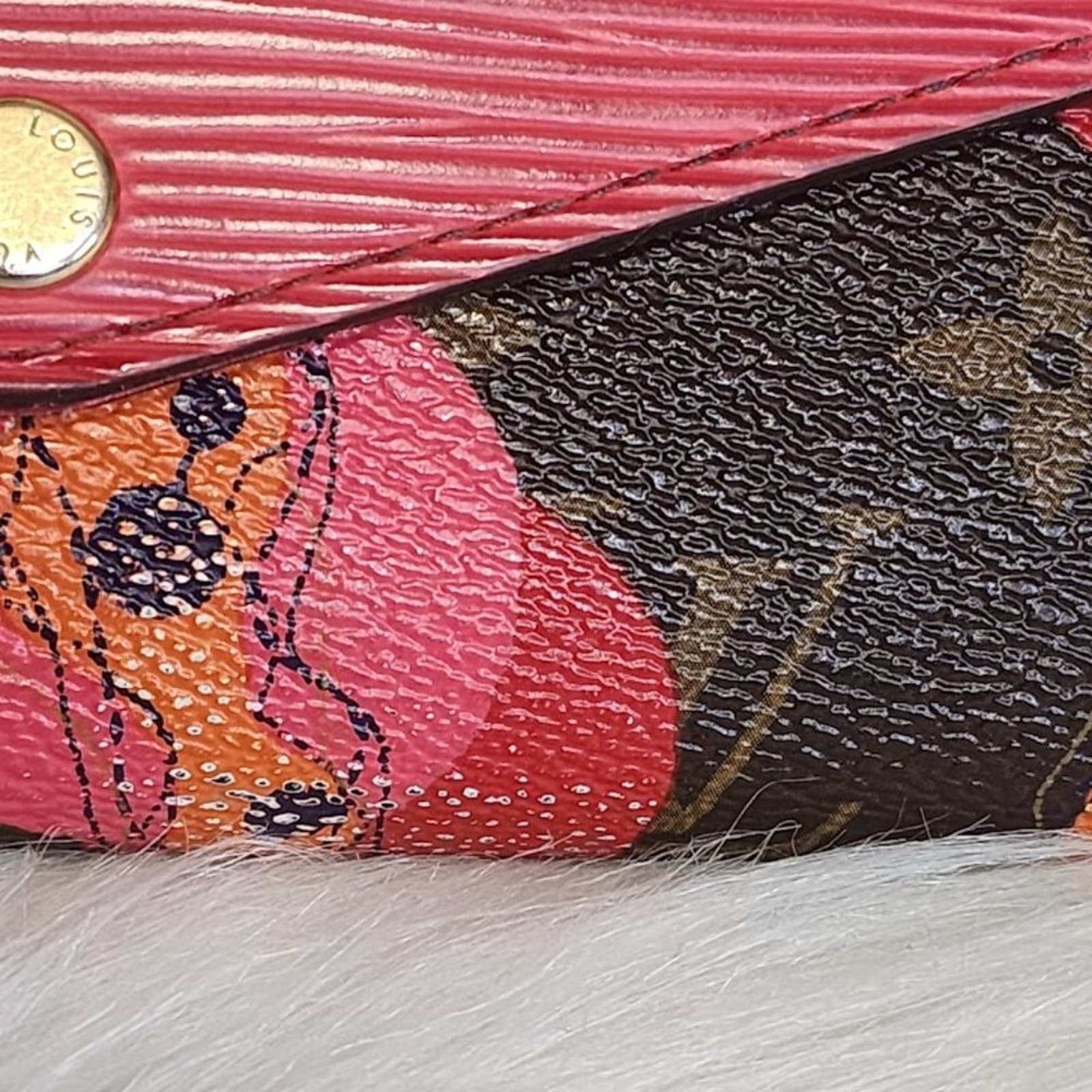 Louis Vuitton Coquelicot Monogram Ramages Sarah Wallet Epi Leather - Thumbnail 5