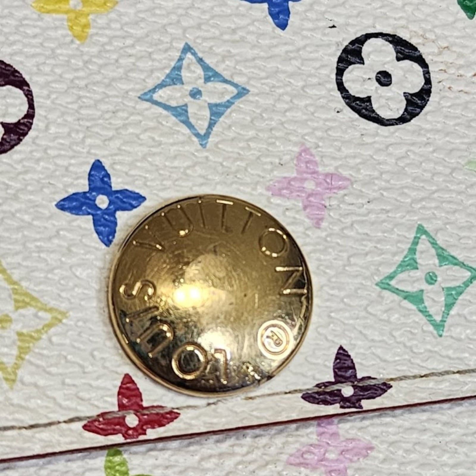 Louis Vuitton Murakami Multicolor Portefeuille Sarah Wallet - Thumbnail 4