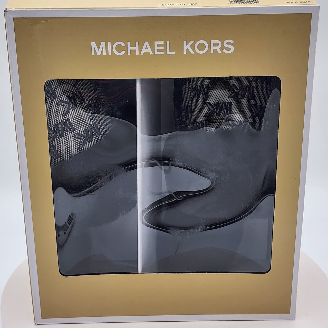 NEW - Michael Kors Tula Scuff Women's Faux Fur Logo Slide House Shoes - Size 7 - Thumbnail 7
