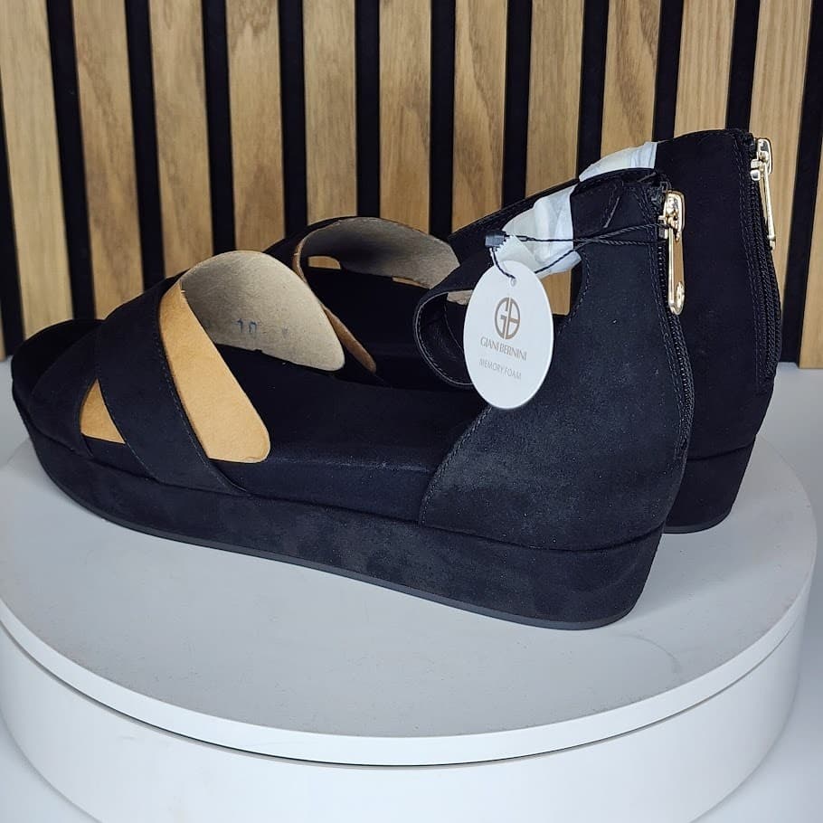 NEW - Giani Bernini Eviee Women’s Wedge Sandals Memory Foam Shoes - Size 9.5 - Thumbnail 4