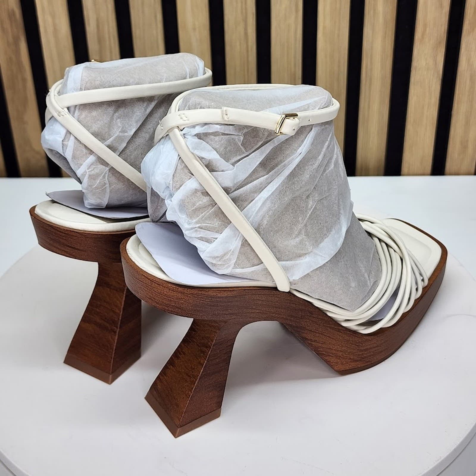 NEW - INC International Concepts Rashel Women’s Sculptural Heel Sandals Size 10 - Thumbnail 3