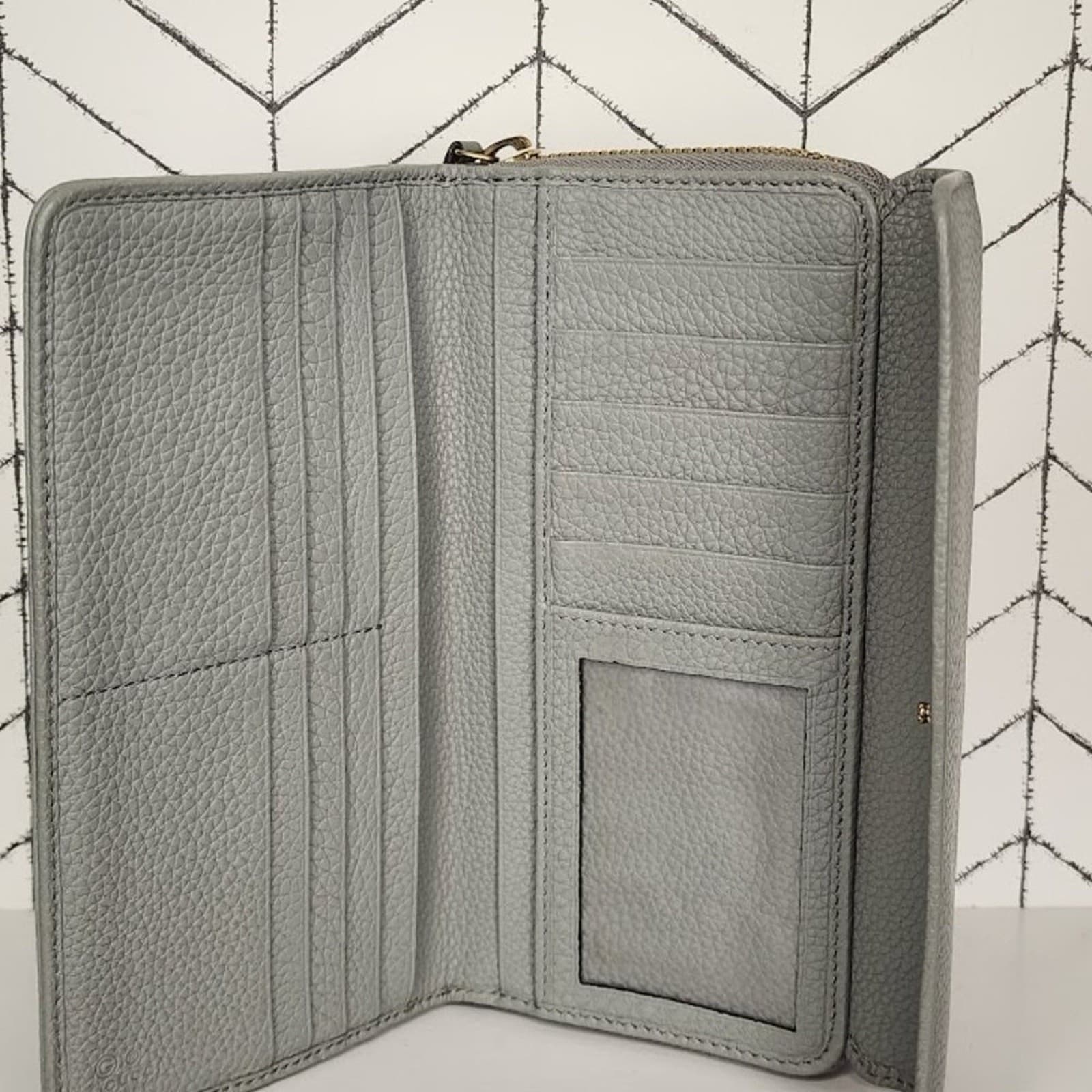 Gucci Leather Long Tri-fold Wallet - Thumbnail 4