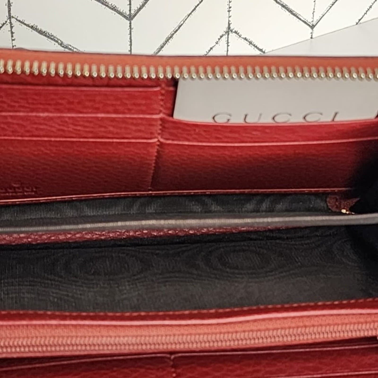 Gucci Leather Bamboo Tassel Zip Around Wallet - Thumbnail 5