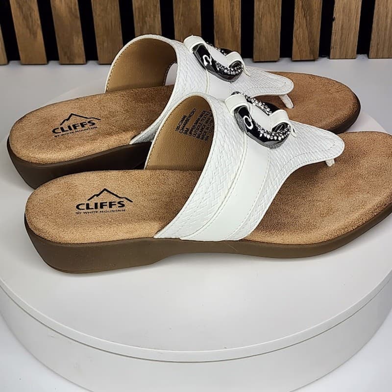 NEW - Cliffs by White Mountain Benedict Women’s Thong Comfort Sandals - Size 9 - Thumbnail 2