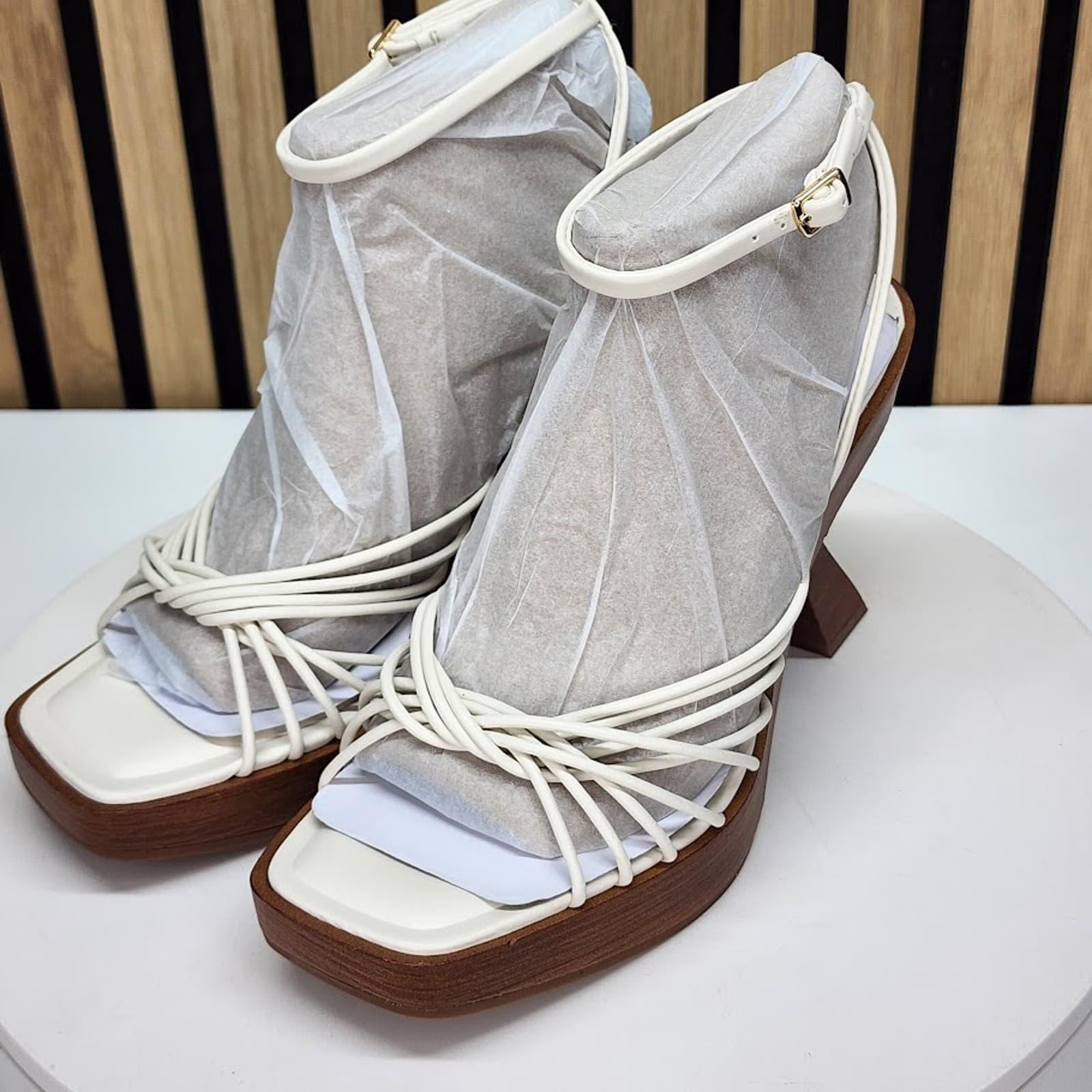 NEW - INC International Concepts Rashel Women’s Sculptural Heel Sandals Size 8 - Thumbnail 7