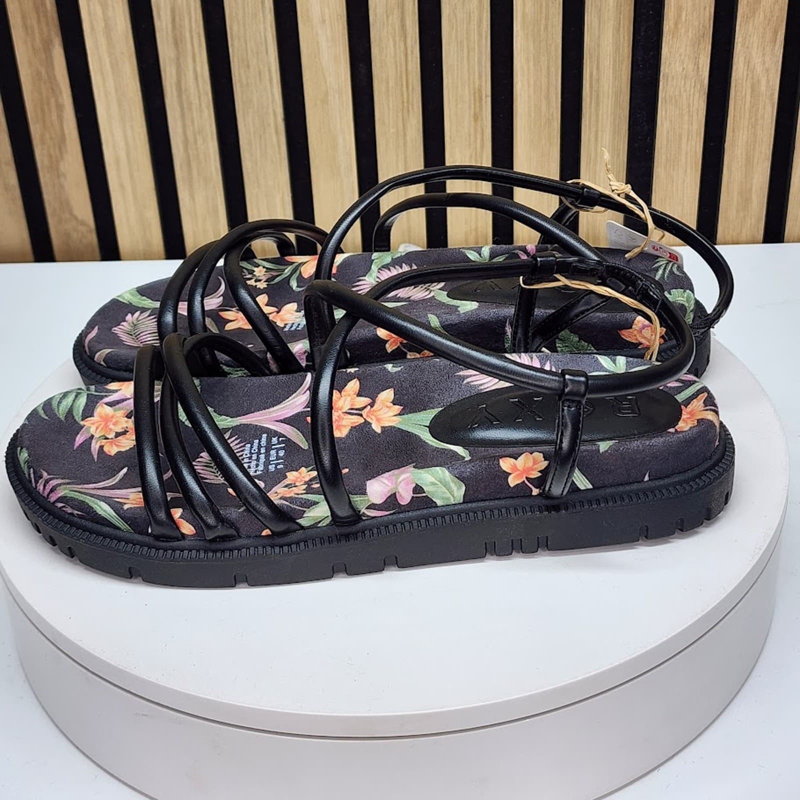 NEW - Roxy Brooke Women’s Platform Strappy Sandals Casual Slip On Shoes - Size 9 - Thumbnail 5