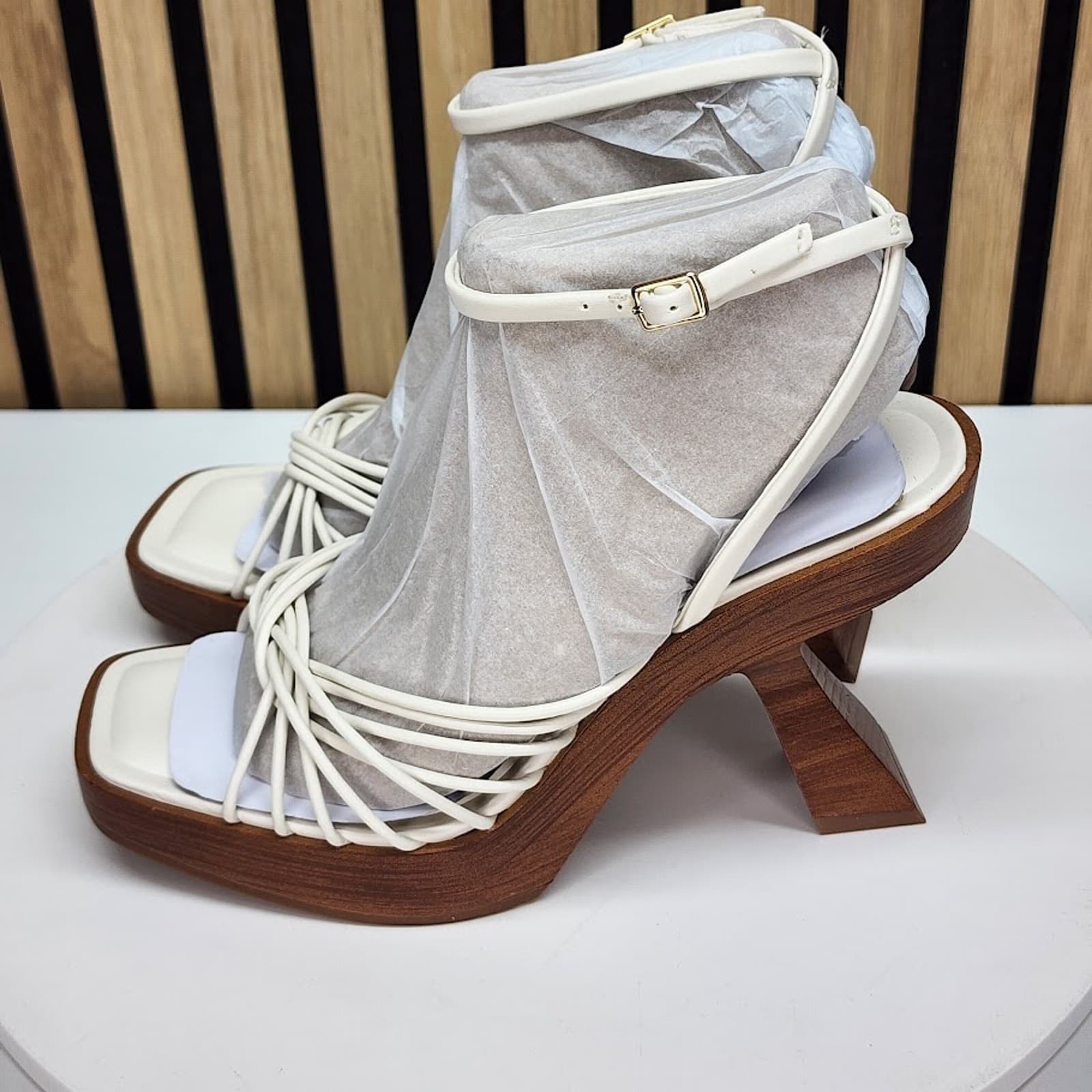NEW - INC International Concepts Rashel Women’s Sculptural Heel Sandals Size 8 - Thumbnail 6