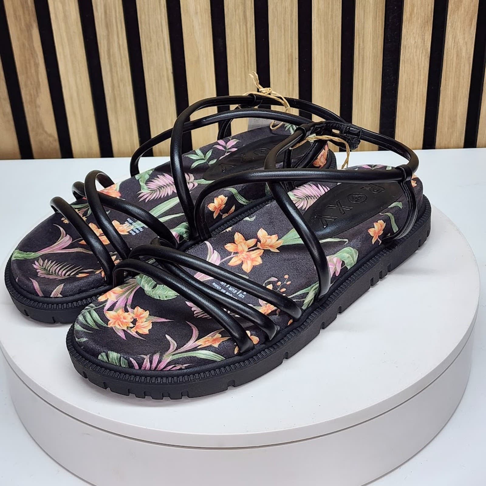 NEW - Roxy Brooke Women’s Platform Strappy Sandals Casual Slip On Shoes Size 10 - Thumbnail 6