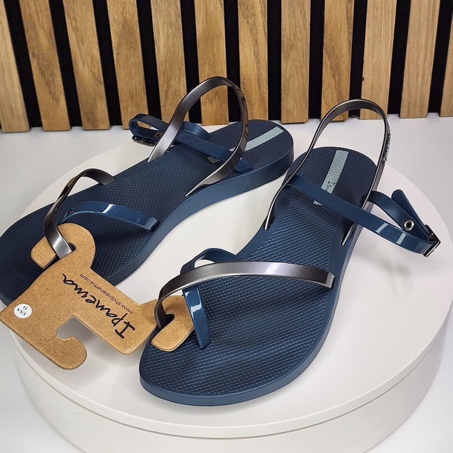 NEW - Ipanema Fashion Sandal VIII Fem Women’s Blue Silver Sandals Size 10 - Thumbnail 4