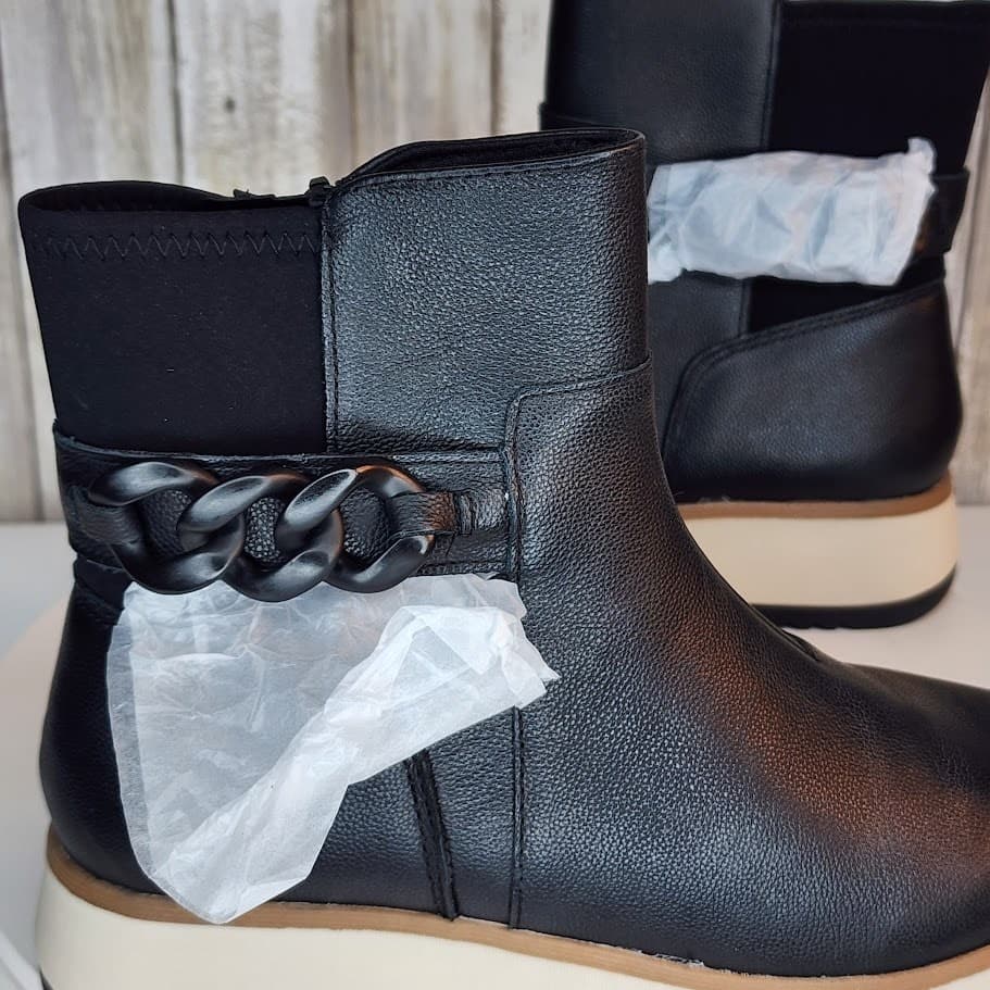 Clarks Women’s Zylah Rose Ankle Boots – Comfort Flatform Leather - Size 7 - Thumbnail 9