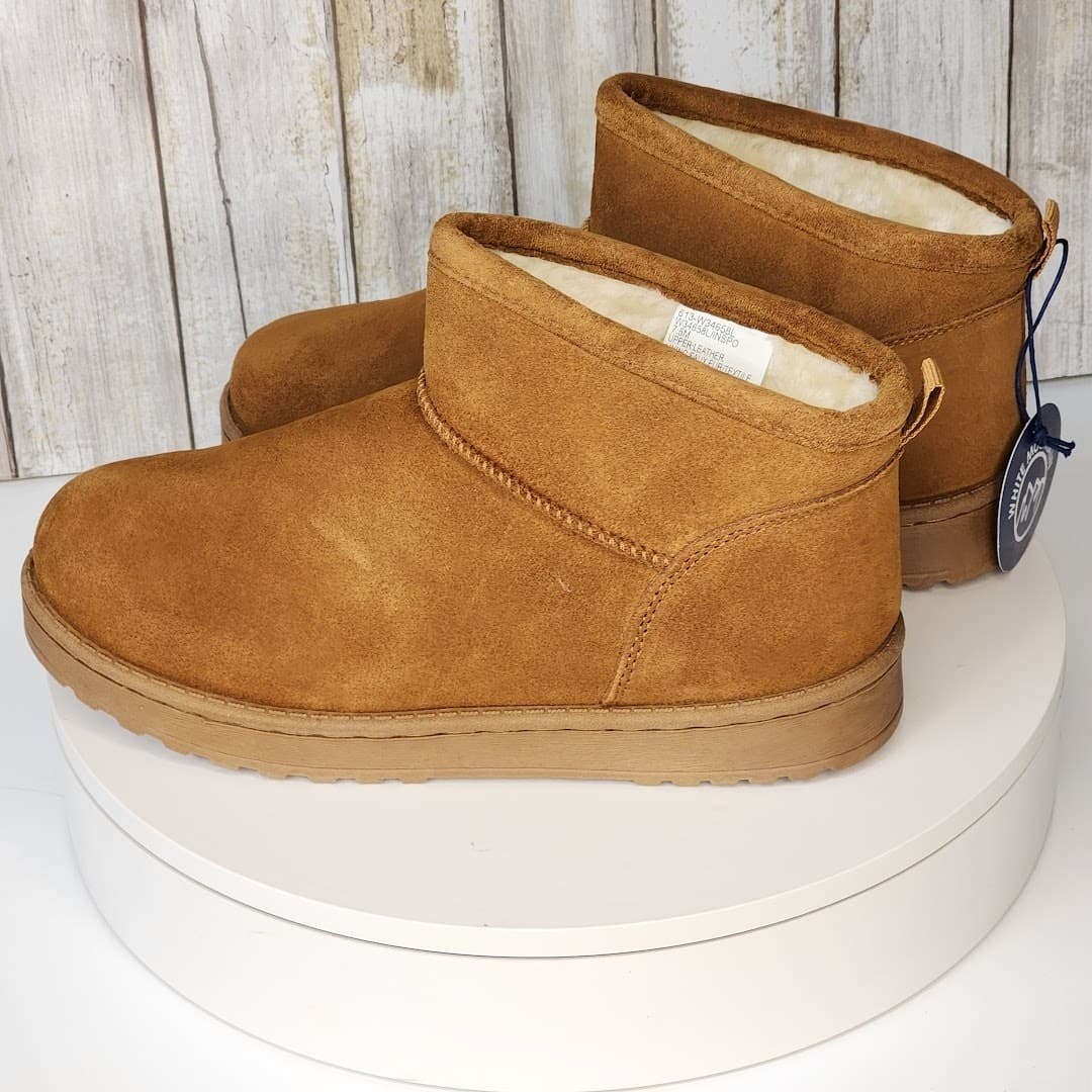 White Mountain Women's Inspo Booties - Size 7.5 - Whiskey Suede - Thumbnail 6