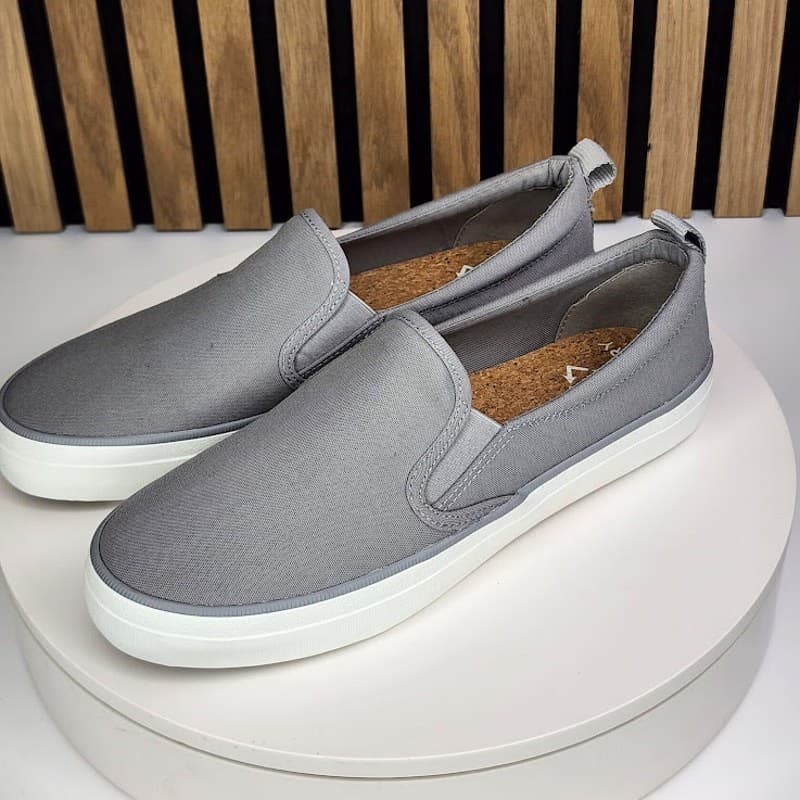 NEW - Sperry Crest Twin Gore Seacycled Women’s Canvas Slip On Sneakers Size 8.5 - Thumbnail 4