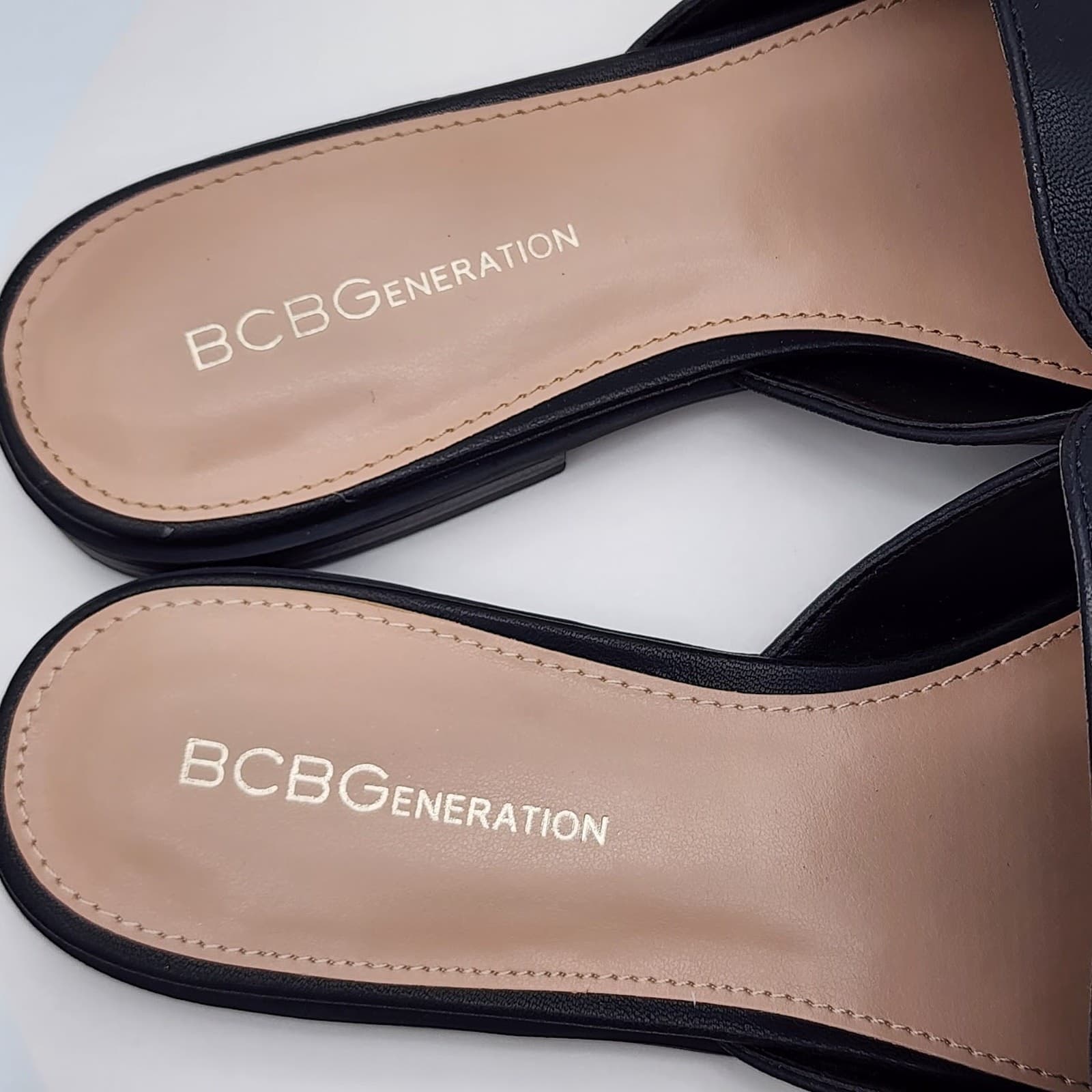 NEW BCBGeneration Zorie Black Mule Loafers Women's Size 10 M Slip-On Flats - Thumbnail 6