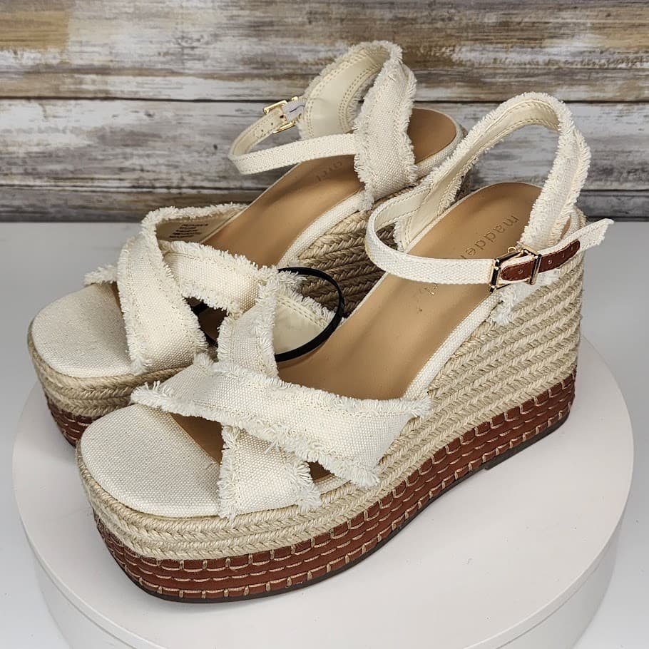 NEW - Madden Girl Carlotta Women’s Platform Espadrille Wedge Sandals Size 9 - Thumbnail 4