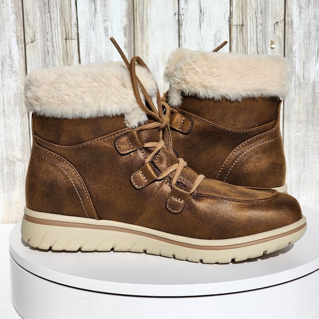 NEW - Cliffs by White Mountain Women's Harrison Lace-Up Booties - Size 7.5 - Thumbnail 6