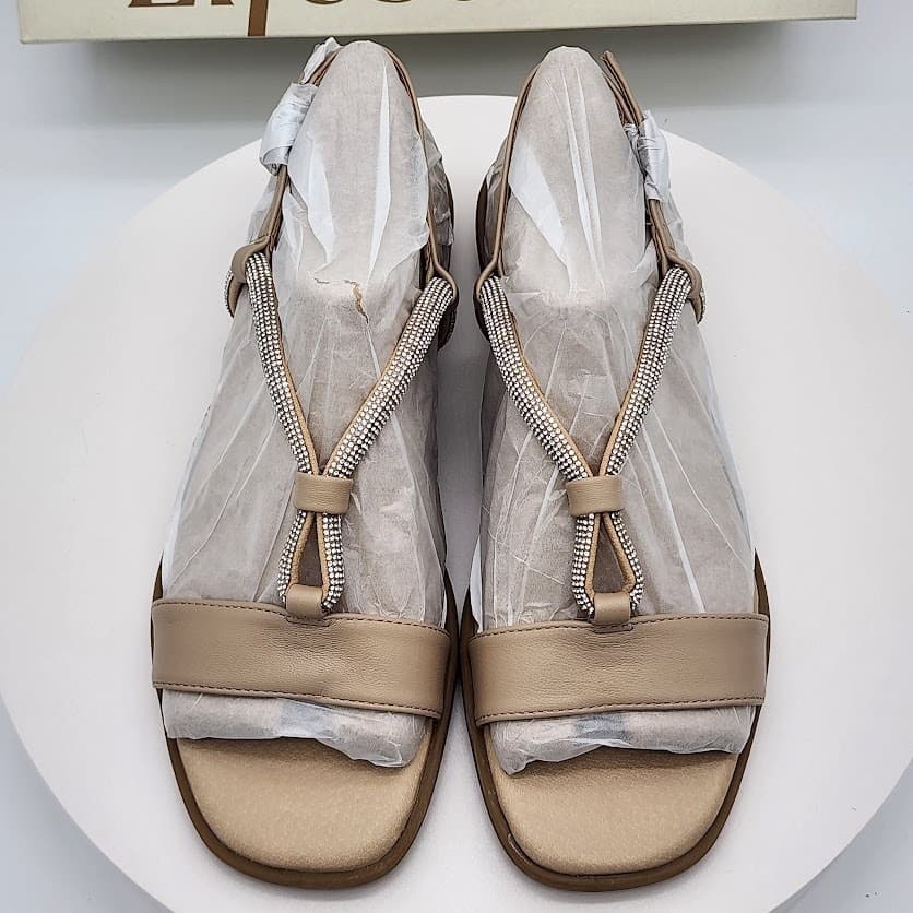 NEW LifeStride Radiant Taupe Heirloom Embellished Sandals Women's Size 7M - Thumbnail 6
