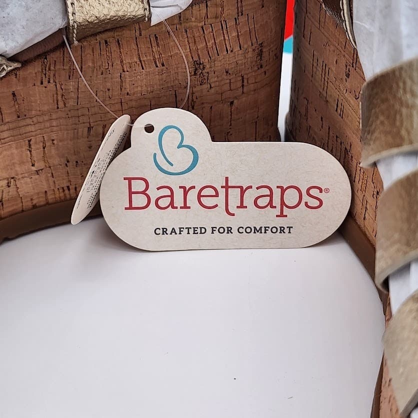 NEW BareTraps Savannah Light Gold Platform Wedge Sandals Women's Size 8M Comfort - Thumbnail 10