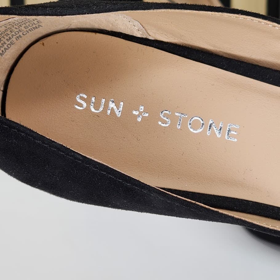 Sun + Stone Women’s Black Platform Block Heel Shoes - Size 10 M - Thumbnail 11
