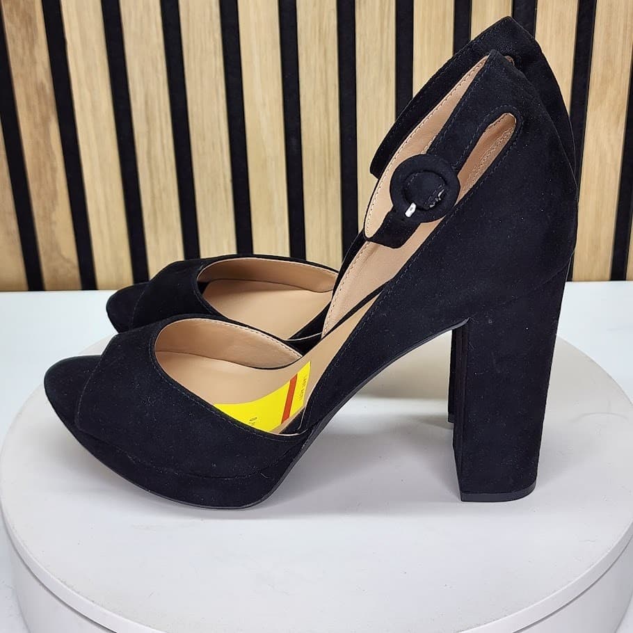 Sun + Stone Women’s Black Platform Block Heel Shoes - Size 10 M - Thumbnail 5