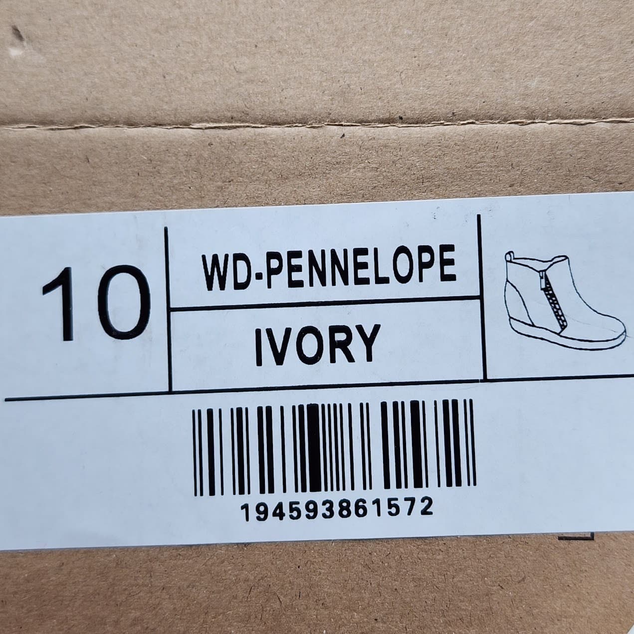 NEW Journee Collection Pennelope Ivory Wedge Sneakers Women's Size 10 Side Zip - Thumbnail 9