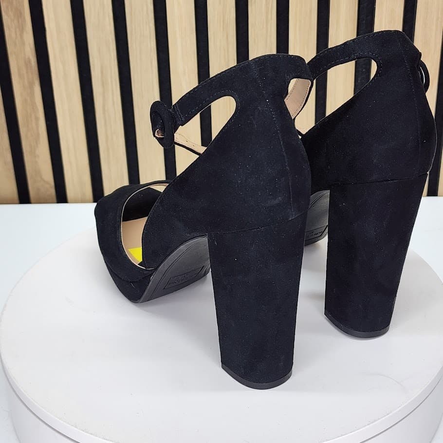 Sun + Stone Women’s Black Platform Block Heel Shoes - Size 10 M - Thumbnail 4