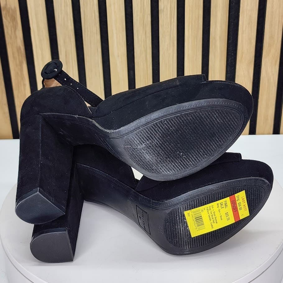 Sun + Stone Women’s Black Platform Block Heel Shoes - Size 10 M - Thumbnail 8