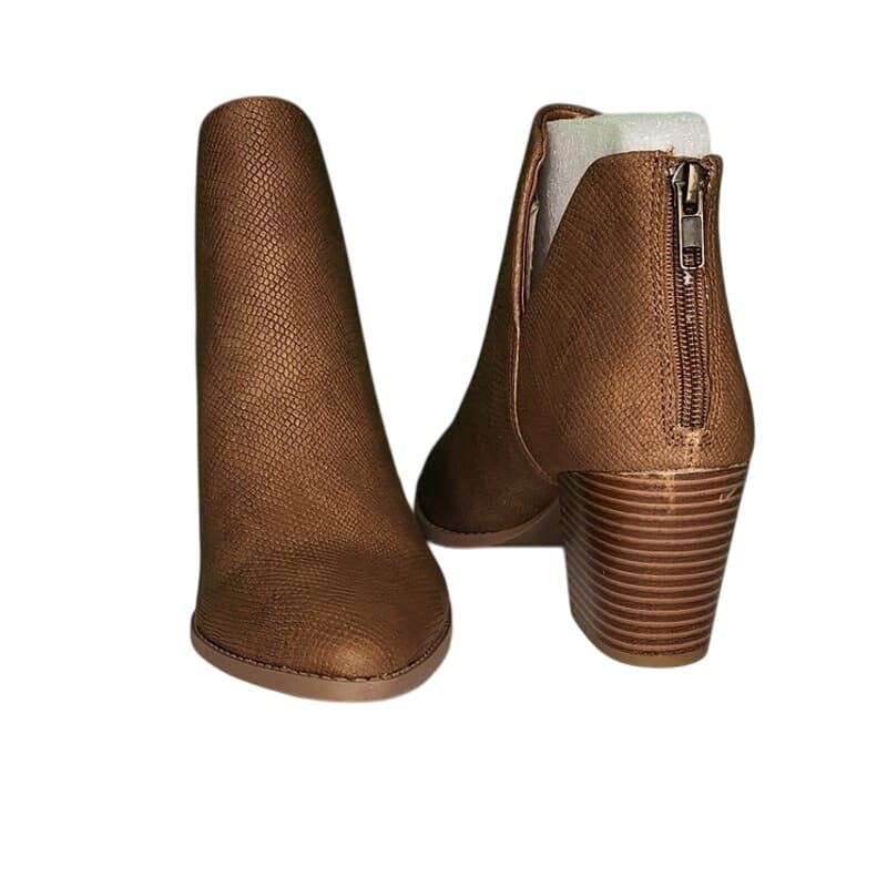 Sun + Stone Elizaa Boho V-Notch Pointed-Toe Block Heel for Women - Size 8M Brown - Thumbnail 11