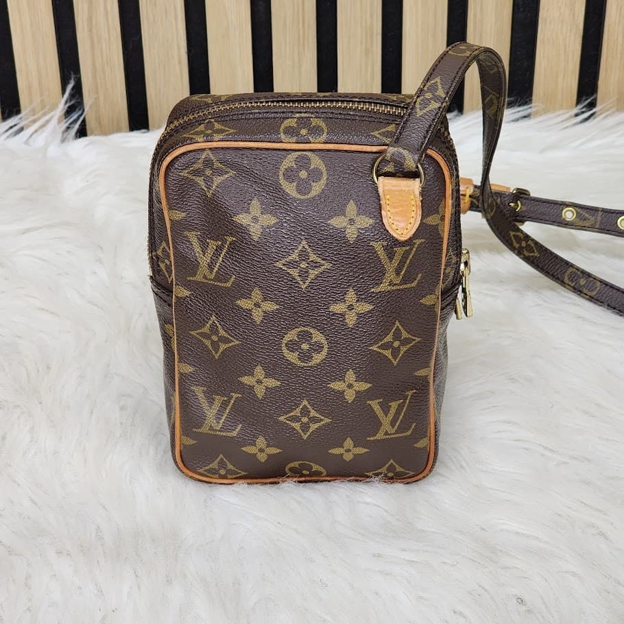 Authentic Louis Vuitton Monogram Mini Amazon Crossbody Bag Brown Vintage - Thumbnail 8