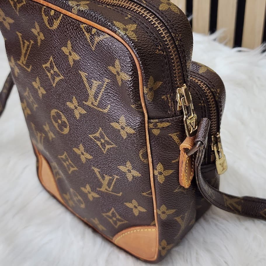 Authentic Louis Vuitton Monogram Amazon Crossbody Bag Brown Vintage - Thumbnail 11