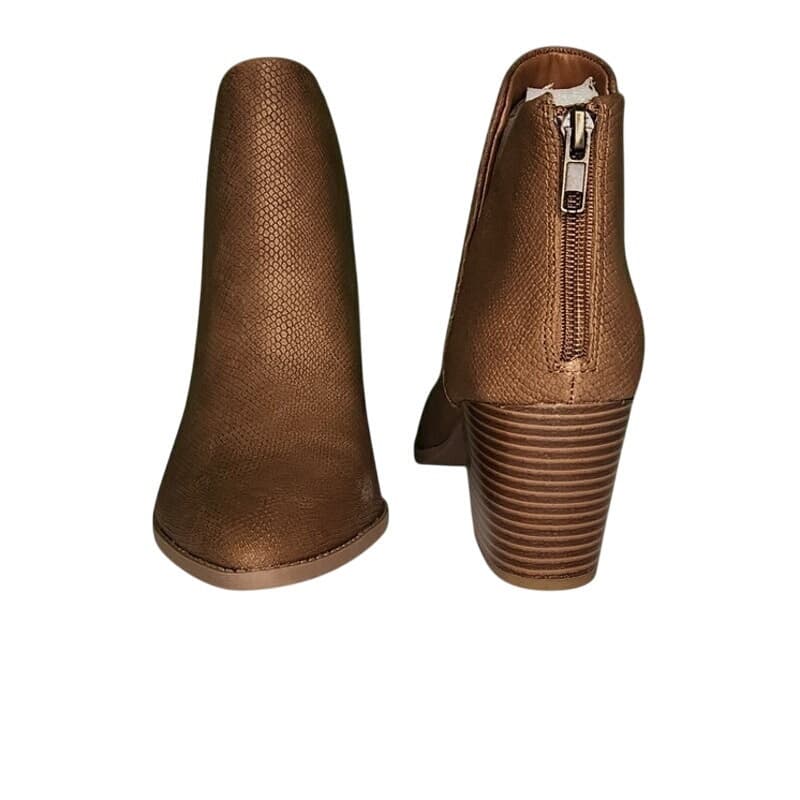 Sun + Stone Elizaa Boho V-Notch Pointed-Toe Block Heel for Women - Size 8M Brown - Thumbnail 7