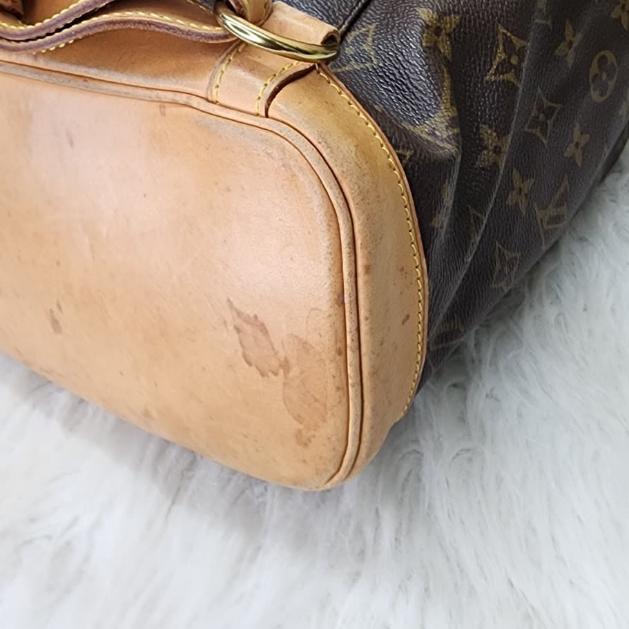 Authentic Louis Vuitton Montsouris GM Monogram Backpack Brown Canvas Vintage - Thumbnail 8