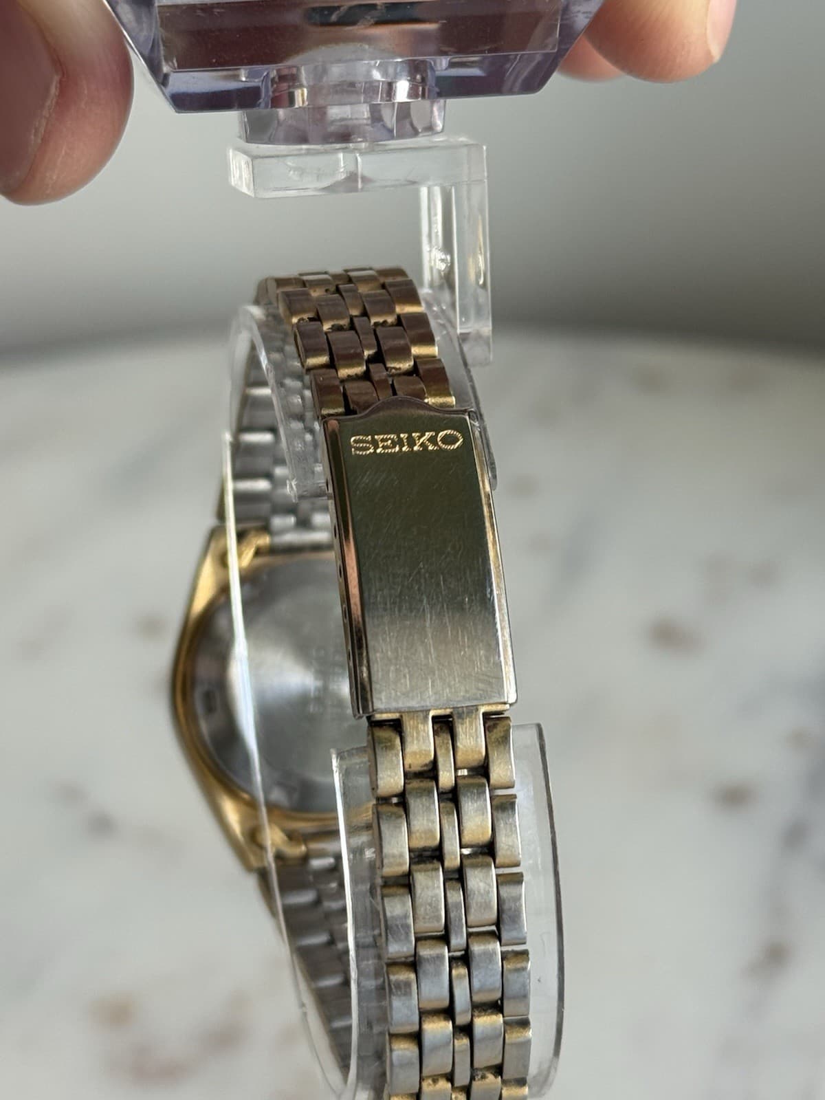 Vintage Ladies Seiko 5 Automatic 4206-234R Silver Dial Day-Date Jubilee Bracelet - Thumbnail 4