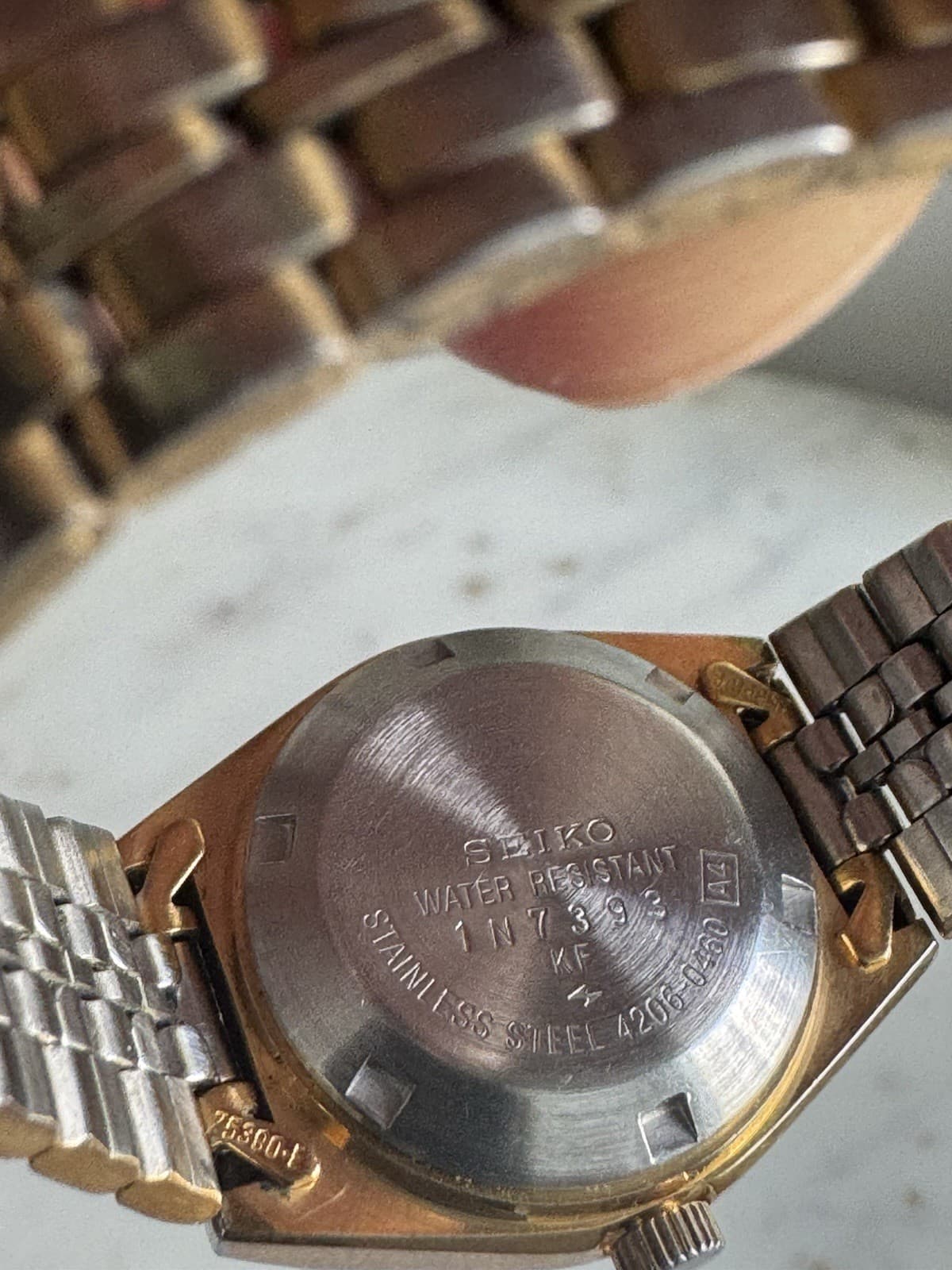 Vintage Ladies Seiko 5 Automatic 4206-234R Silver Dial Day-Date Jubilee Bracelet - Thumbnail 5