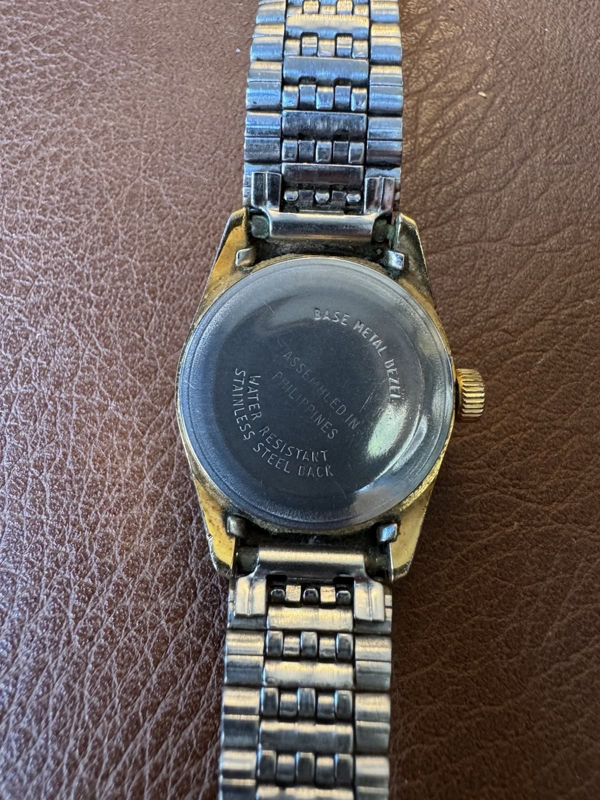 Vintage Timex Mechanical Wind-Up Date Watch Two-Tone Bracelet - Thumbnail 4
