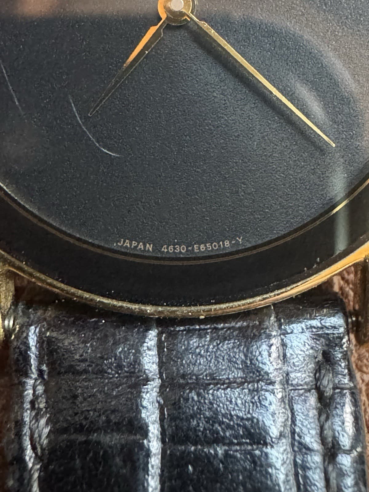 Vintage Citizen Elegance 4630-E65018-Y Black Dial Gold Tone Quartz Watch 30mm - Thumbnail 4