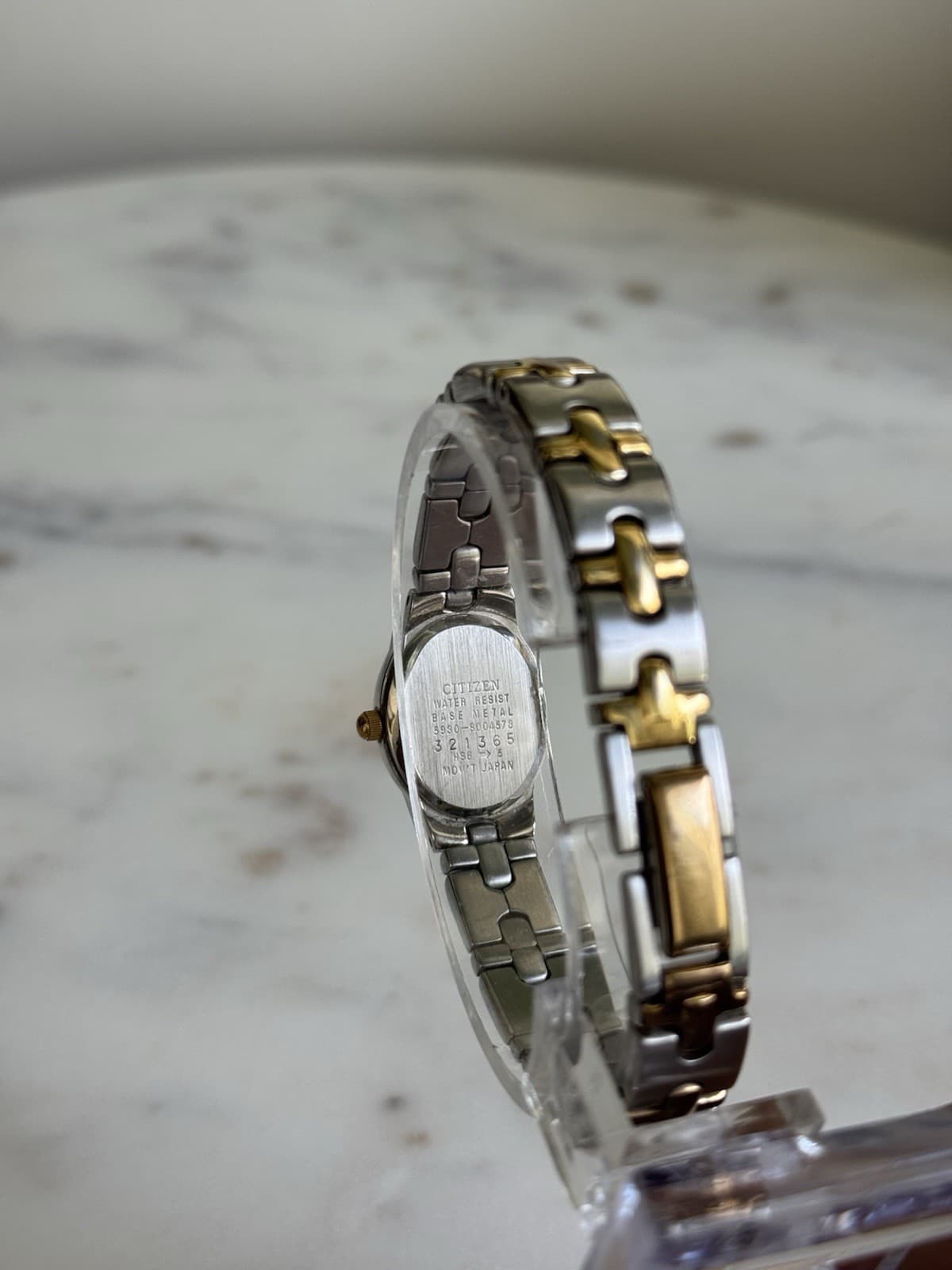Vintage Citizen 5930 Two-Tone Ladies Watch 17.5mm Stainless Steel Bracelet - Thumbnail 3