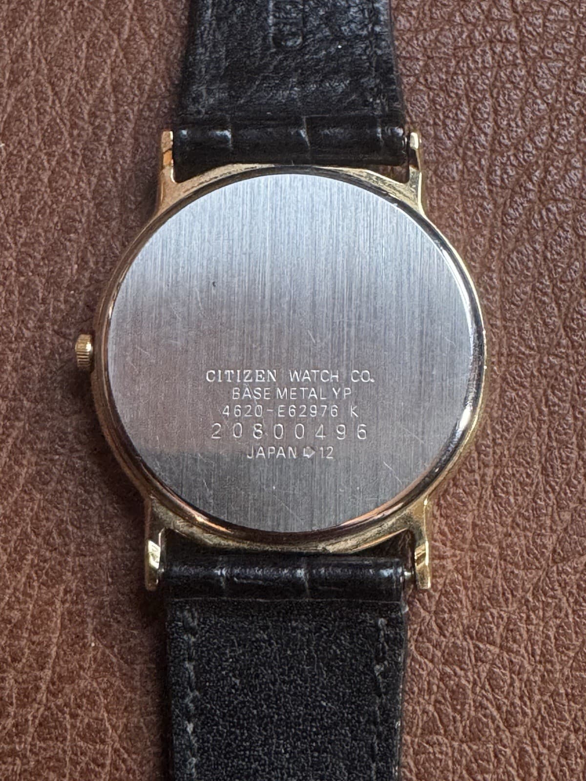 Vintage Citizen Elegance 4630-E65018-Y Black Dial Gold Tone Quartz Watch 30mm - Thumbnail 2