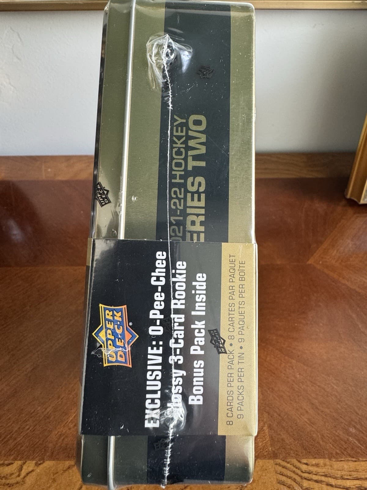 2021-22 Upper Deck Series 2 Hockey Factory Sealed Gold Collectors TIN O-Pee-chee - Thumbnail 2
