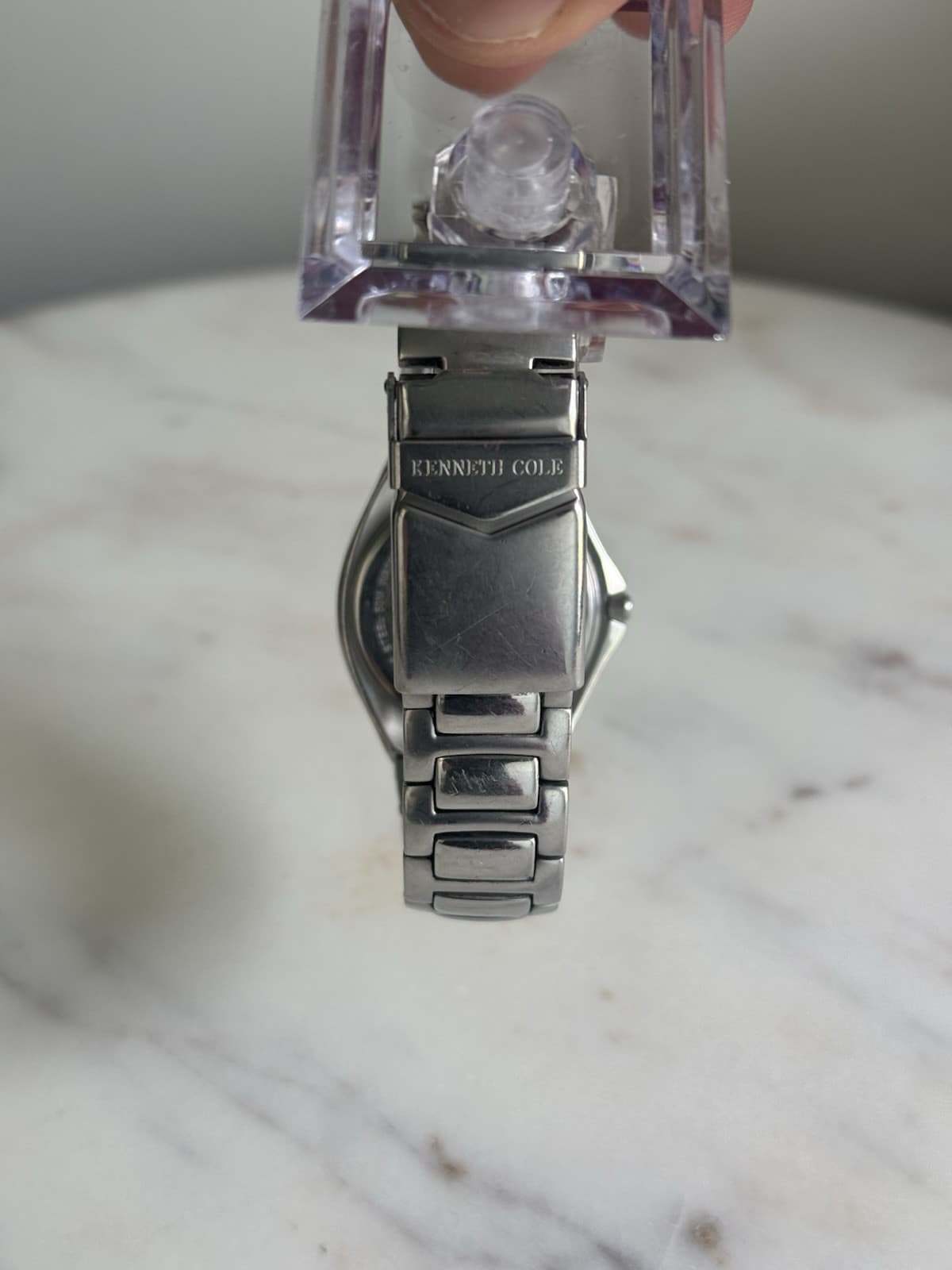 Kenneth Cole KC3289 Silver Stainless Steel Men's Dress Watch 39mm Working - Thumbnail 5