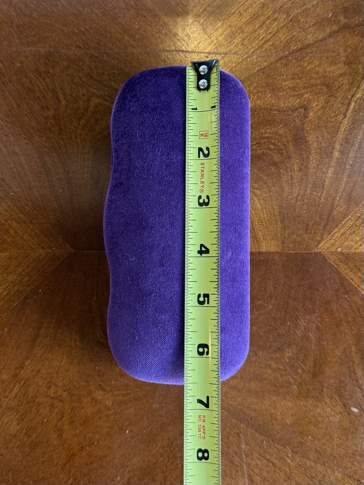 Authentic GUCCI Velvet Sunglasses Case Purple Yellow Clamshell w/ Cloth - Thumbnail 5
