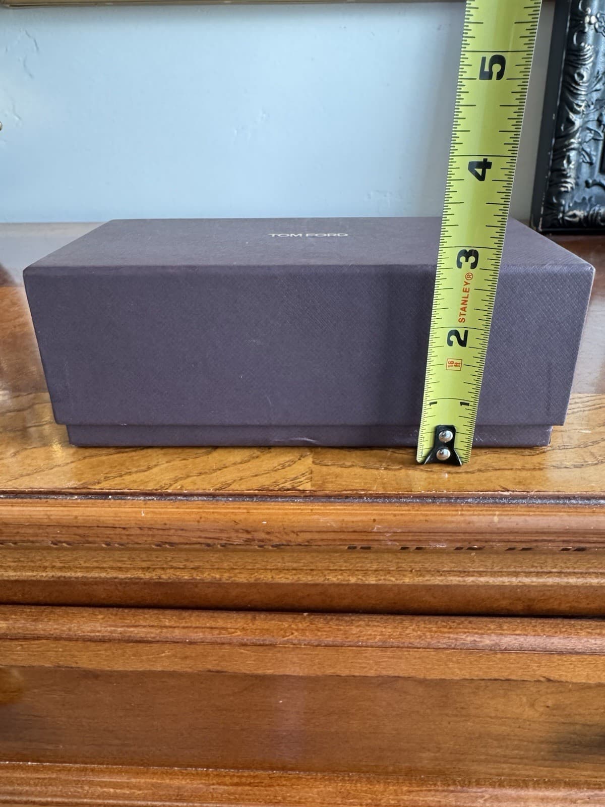Tom Ford Empty Eyeglasses Box Brown Luxury Display Case Authentic - Thumbnail 6