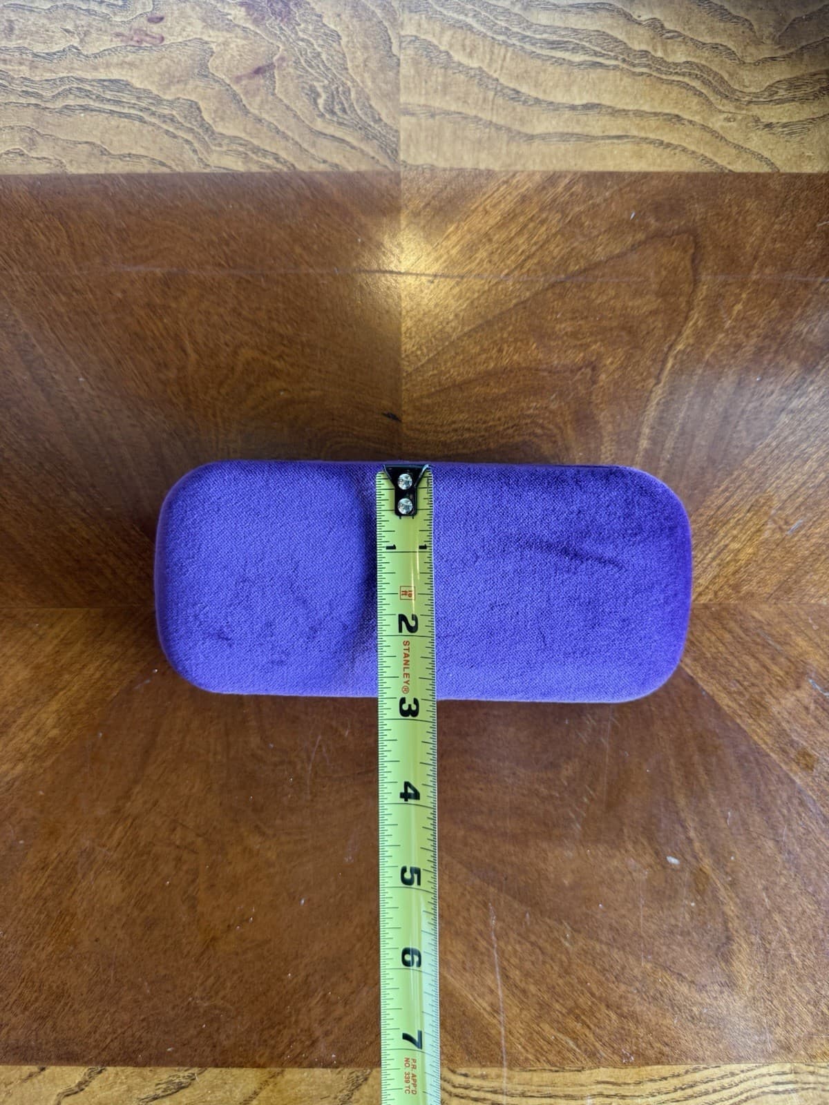 Authentic GUCCI Velvet Sunglasses Case Purple Yellow Clamshell w/ Cloth - Thumbnail 3